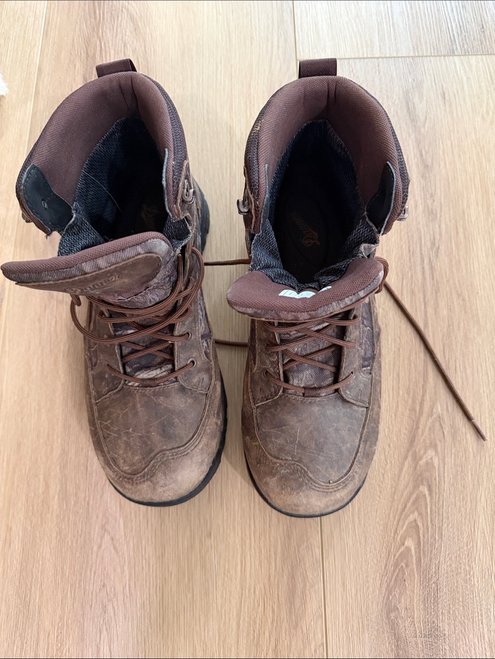 Danner Brown Leather Lace-Up Work Boots